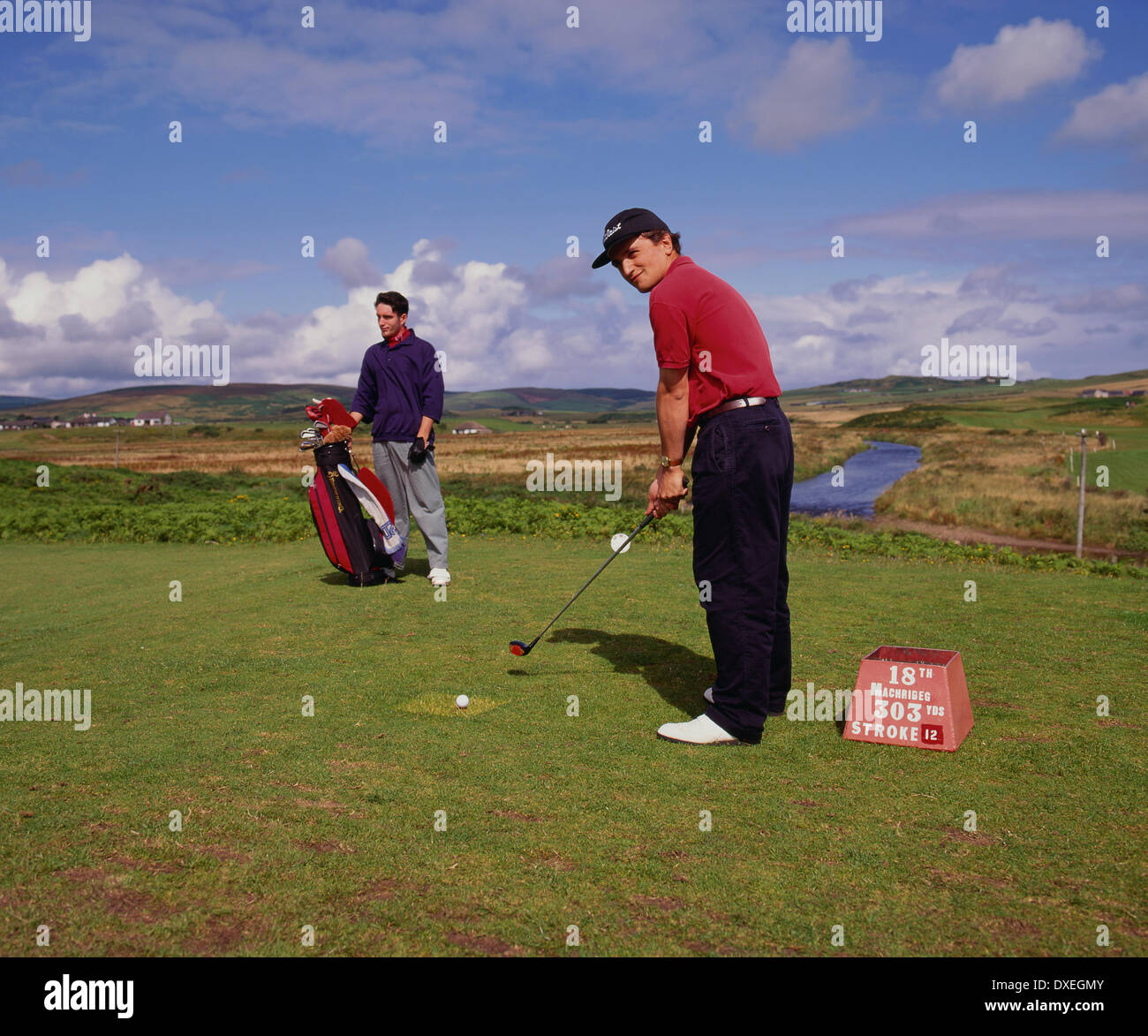 Kintyre golf course Stock Photo