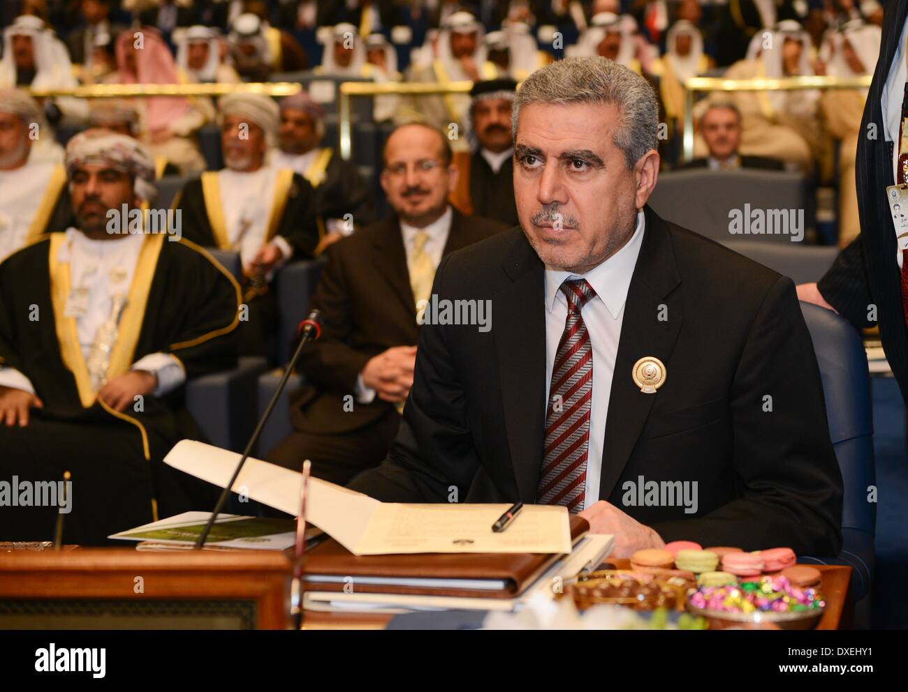 Kuwait City, Kuwait. 25th Mar, 2014. Iraqi Vice President Khudhair al