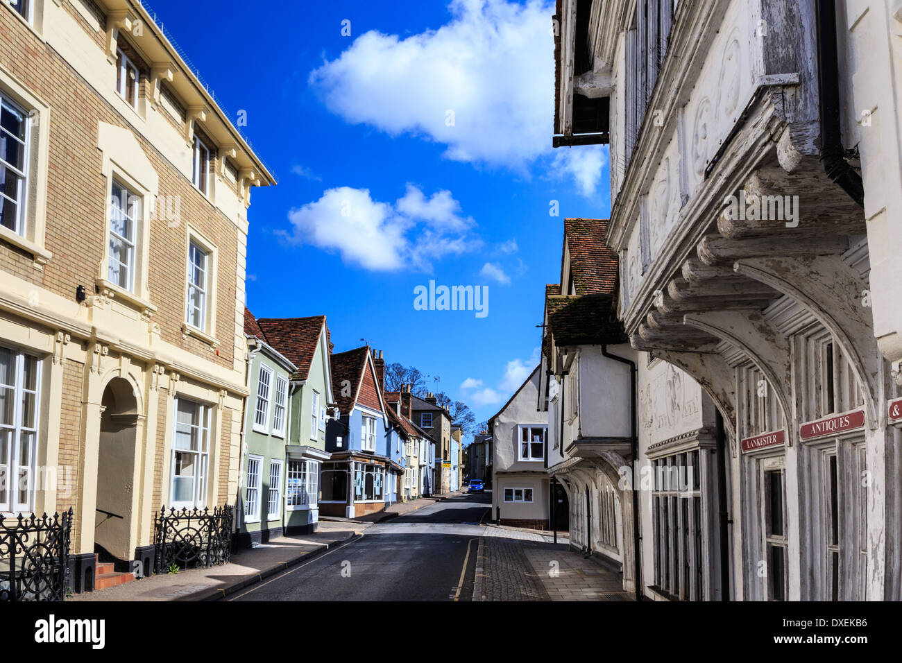 saffron walden town centre essex england Stock Photo Alamy
