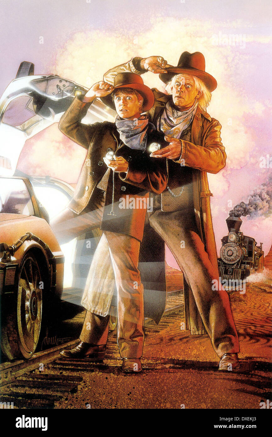 Back to the future 3 poster hi-res stock photography and images