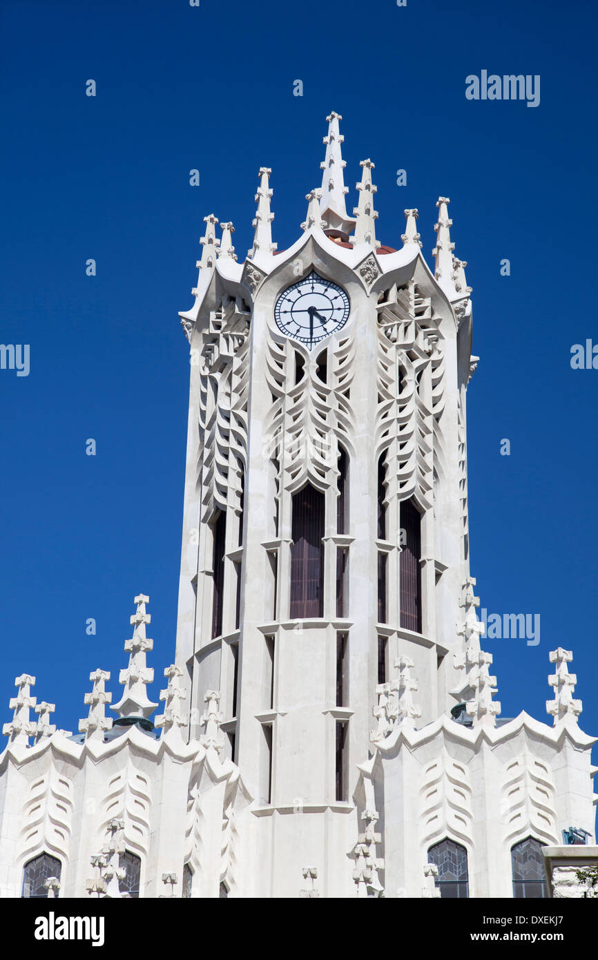 Clock tower of University of Auckland, Auckland, North Island, New Zealand Stock Photo Alamy