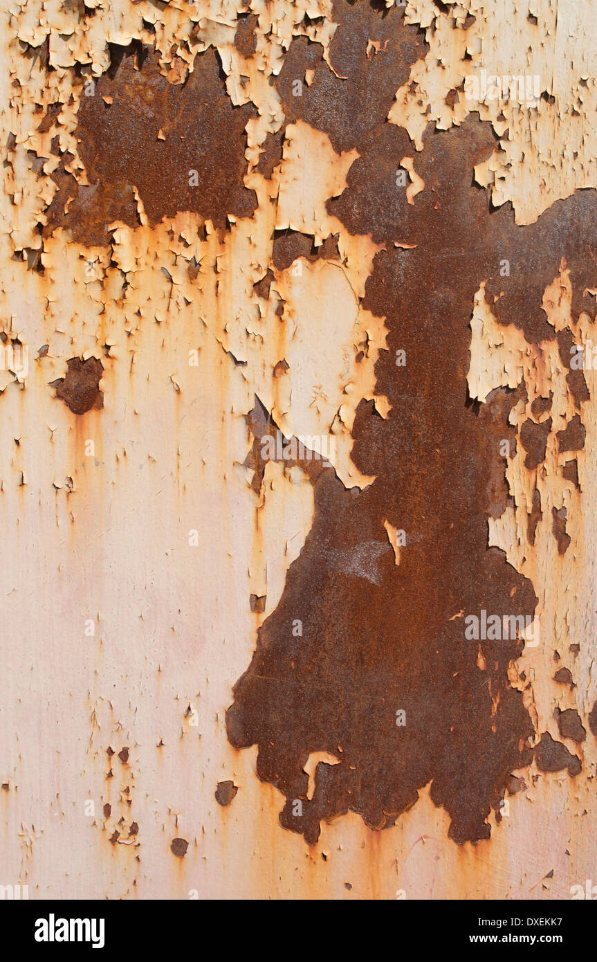 Rusted metal plate Stock Photo