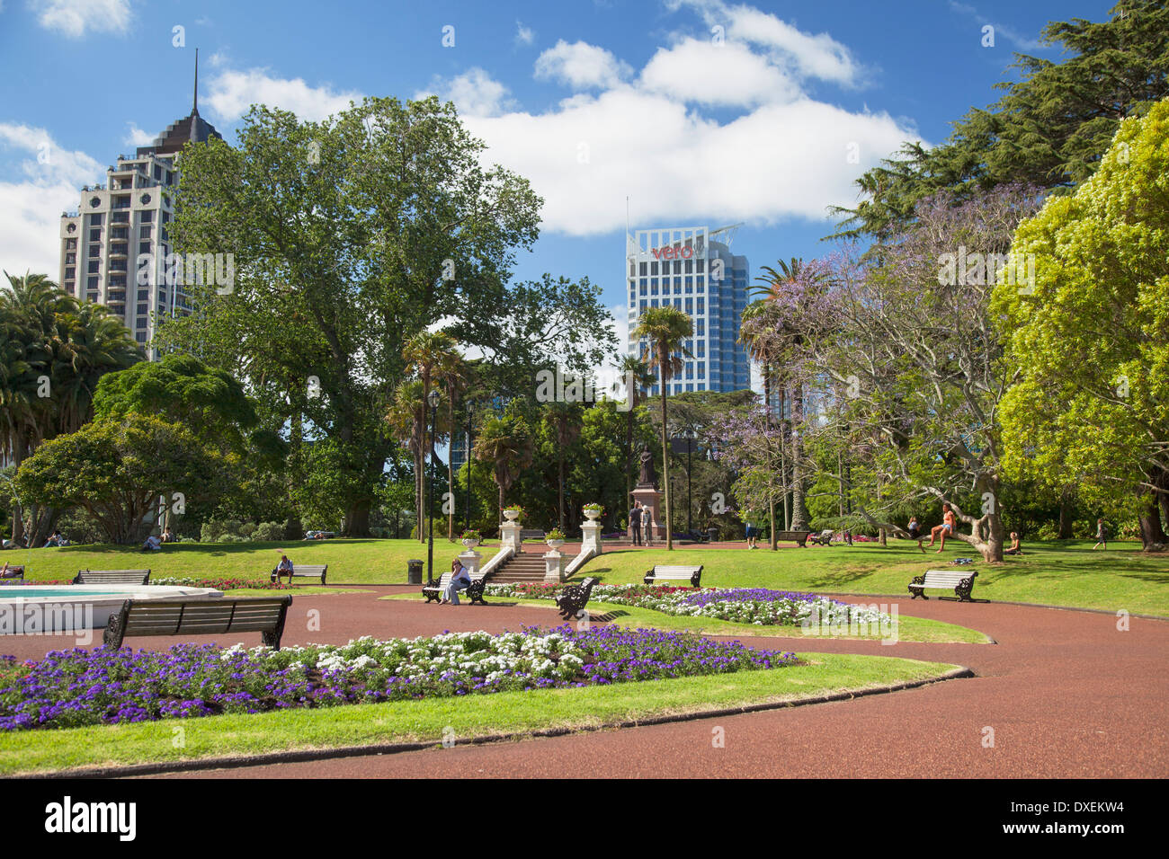Albert Park, Auckland, North Island, New Zealand Stock Photo