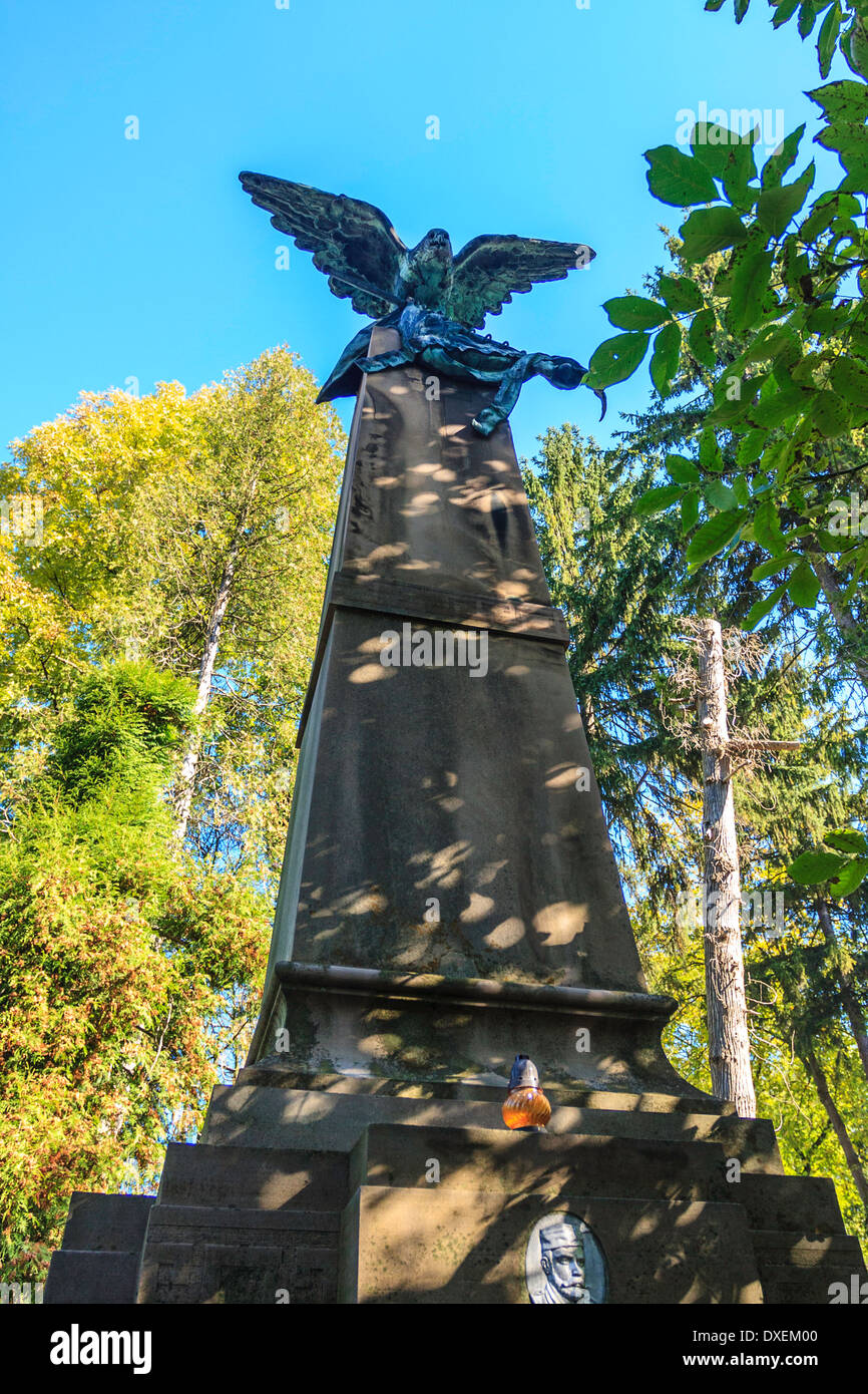 Lychakiv cemetery Stock Photo