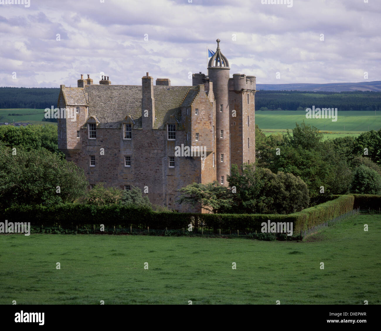 Stuart castle, 1st earl of Moray, built in 1625 situated nr Inverness, Moray Firth. Stock Photo