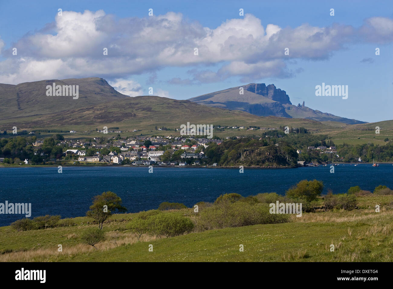 Towards Portree and Storr, Isle of Skye Stock Photo