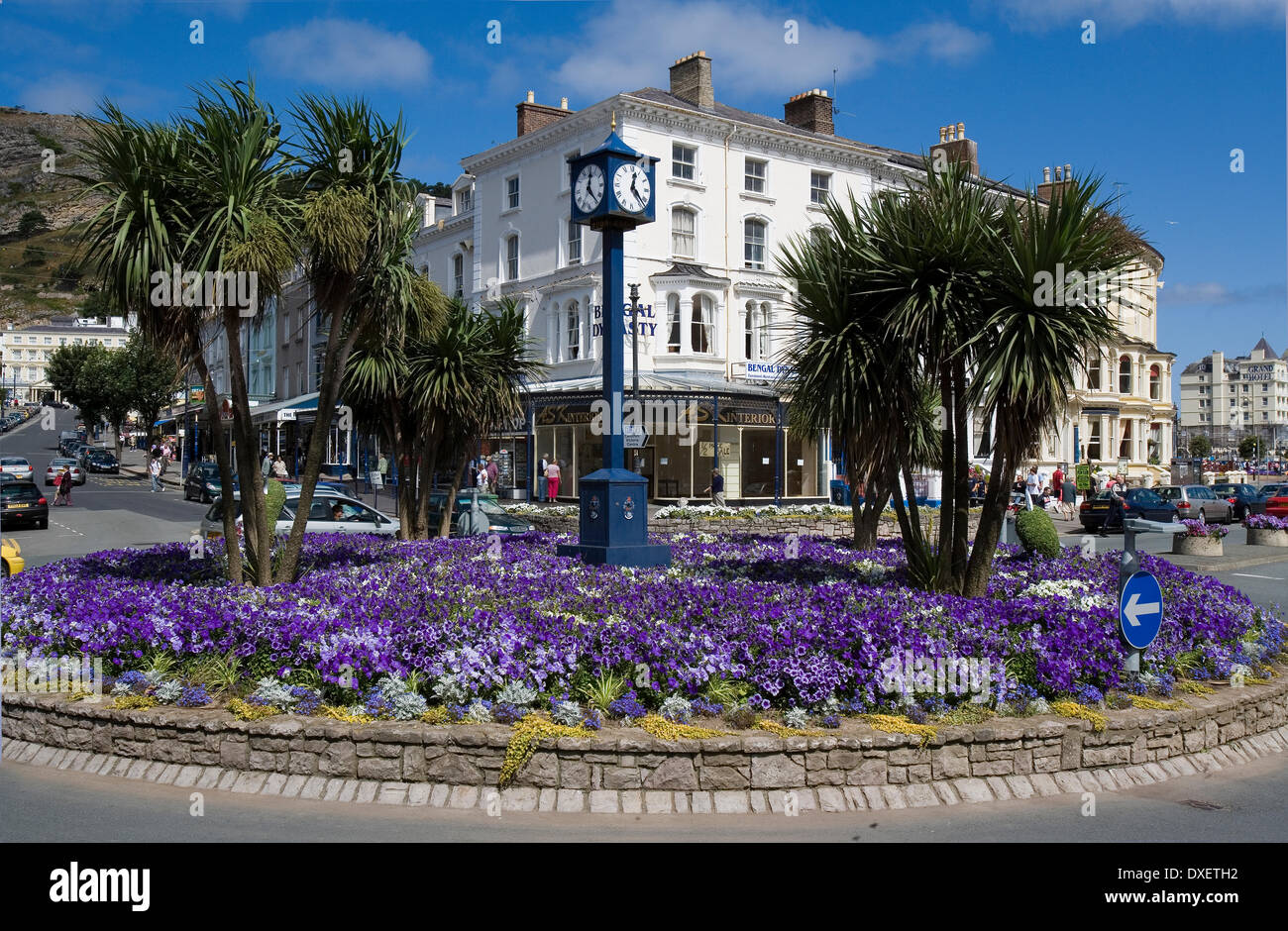Llandudno town centre, Great Orme, North Wales Stock Photo Alamy