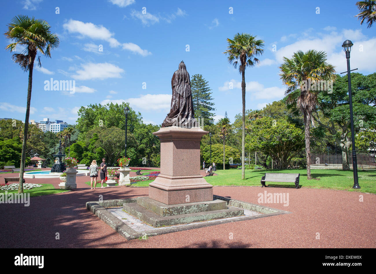 Statue of Queen Victoria in Albert Park, Auckland, North Island, New