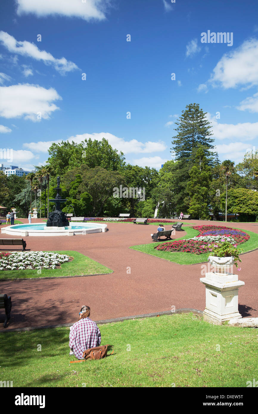 Albert Park, Auckland, North Island, New Zealand Stock Photo