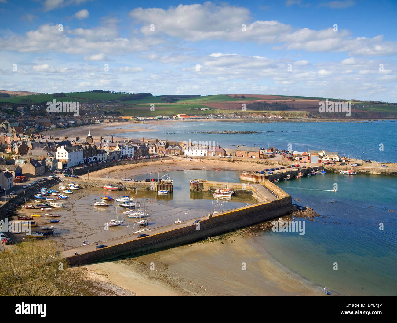 Stonehaven town and harbour on the aberdeenshire coast.east coast of