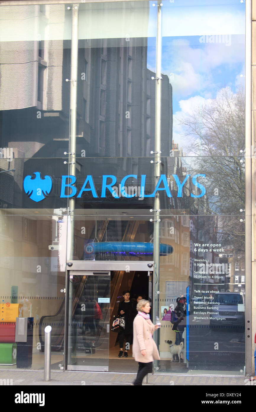 Barclays Bank on Tottenham Court Road, London Uk Stock Photo Alamy