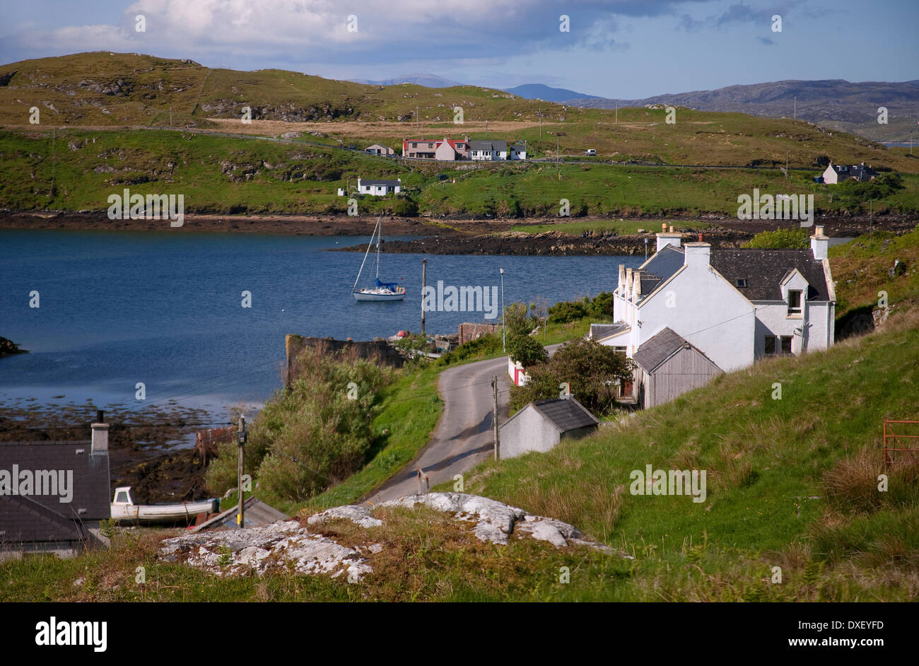 The island of Scalpay, Harris, Outer Hebrides. Stock Photo