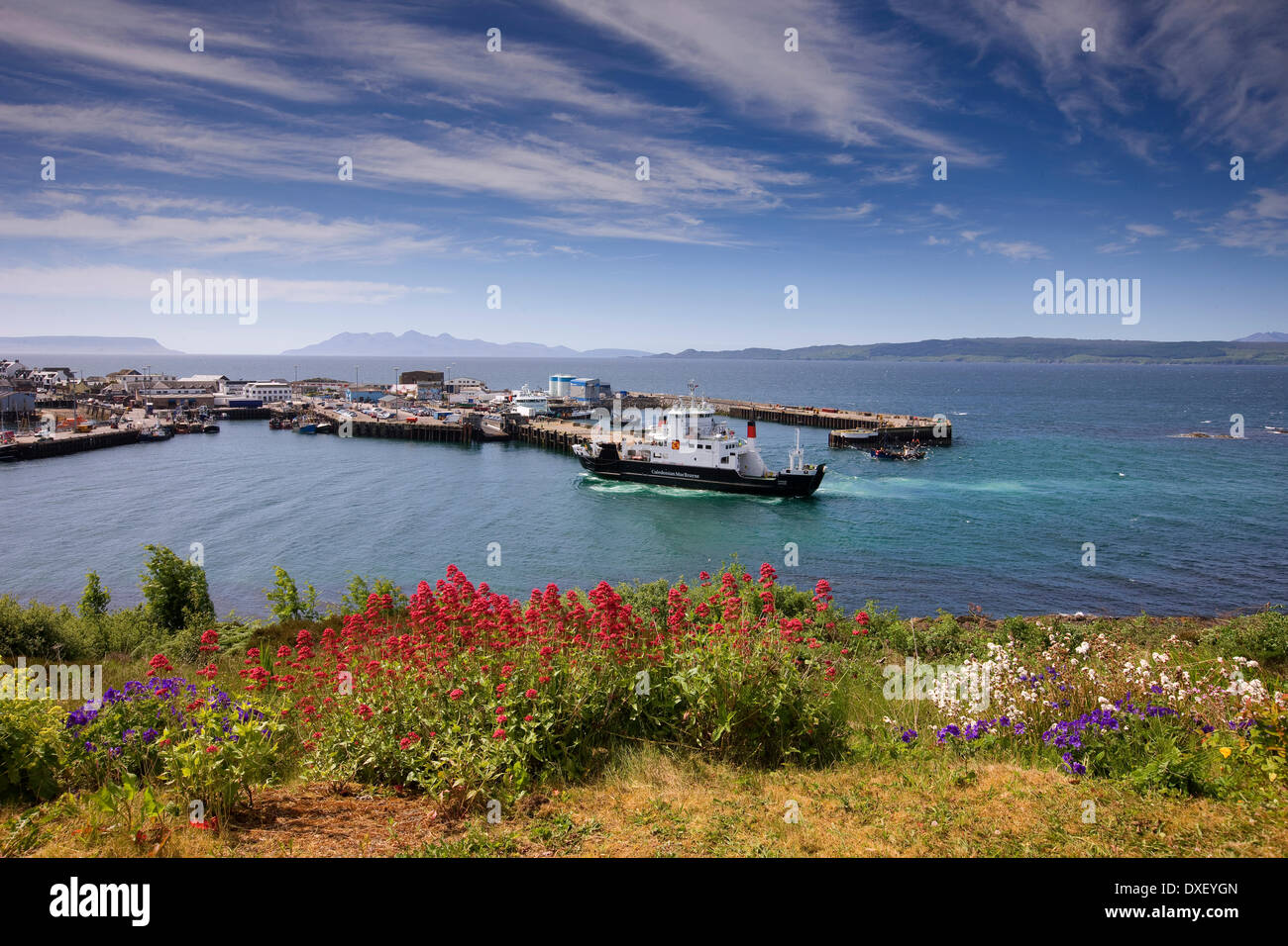 M.V.Coruisk departing Mallaig. Stock Photo