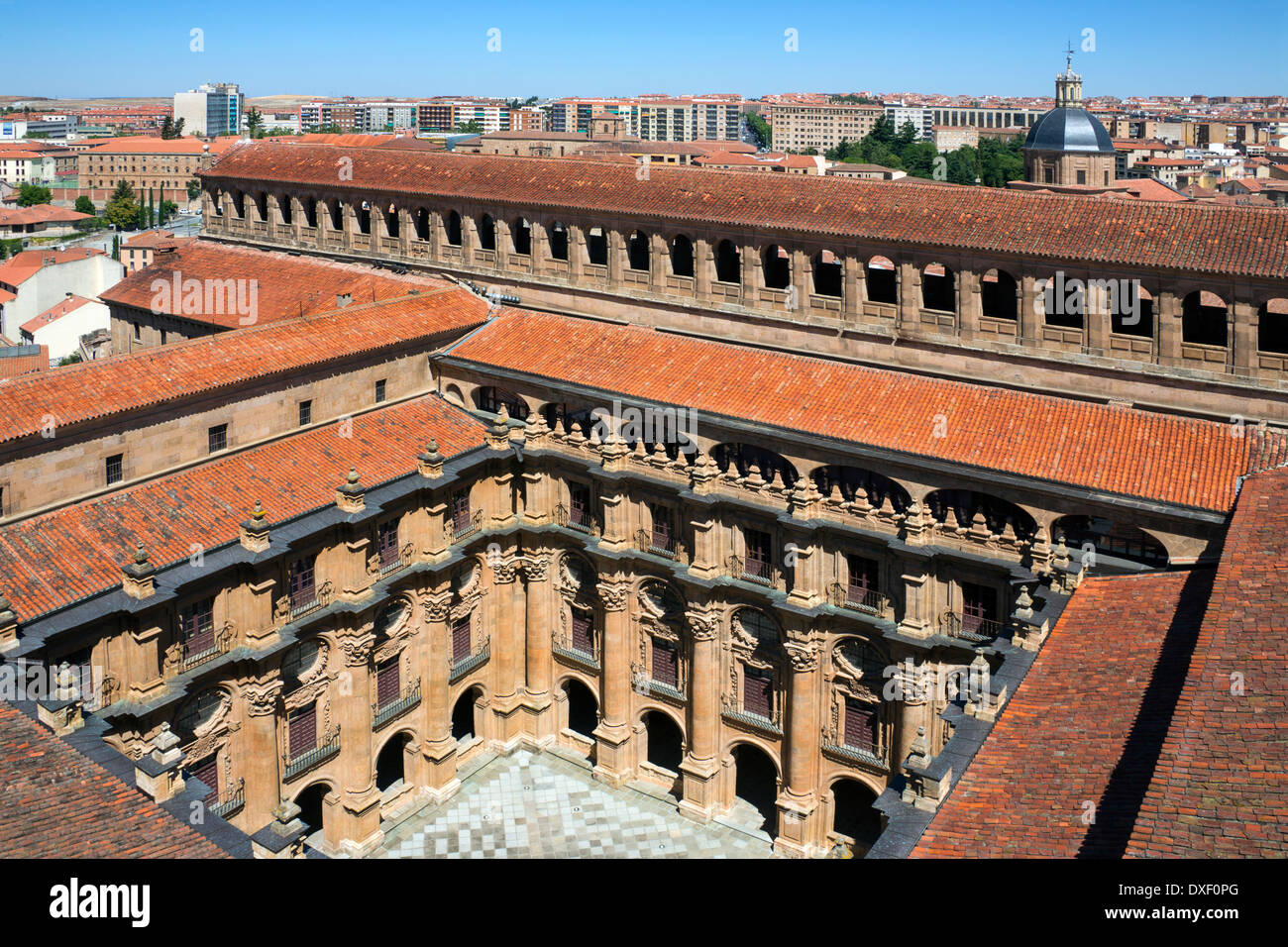 The Universidad in the city of Salamanca in the Castilla-y-Leon region of Spain. Stock Photo