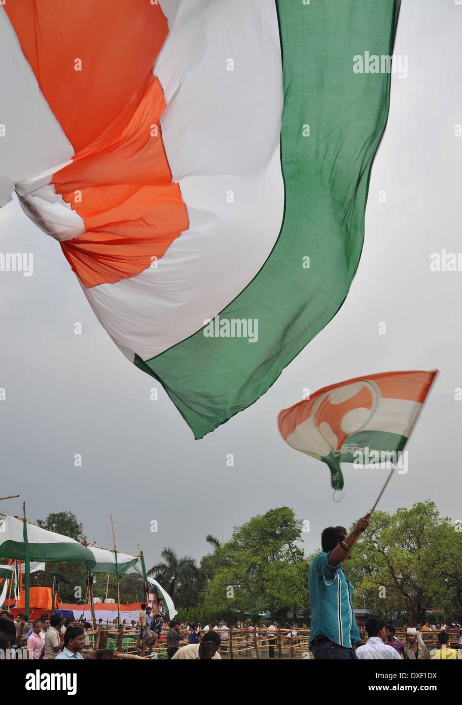 Indian national congress flag hi-res stock photography and images - Alamy