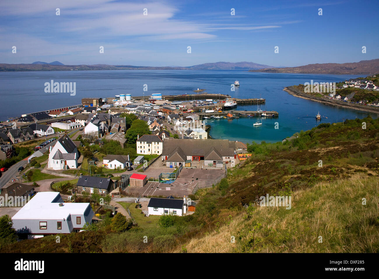Mallaig town and harbour, West Highlands Stock Photo Alamy
