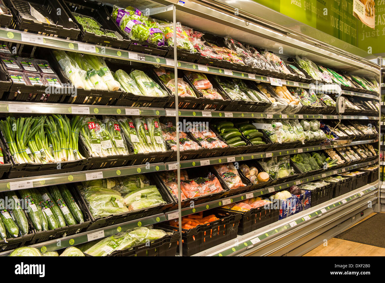 Produce, vegetable section of the Cooperative Food Shop, Old Street