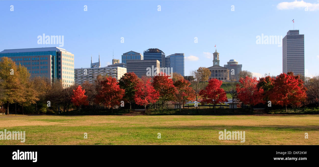 State Capitol from the Bicentennial Park, Nashville, TN Stock Photo - Alamy
