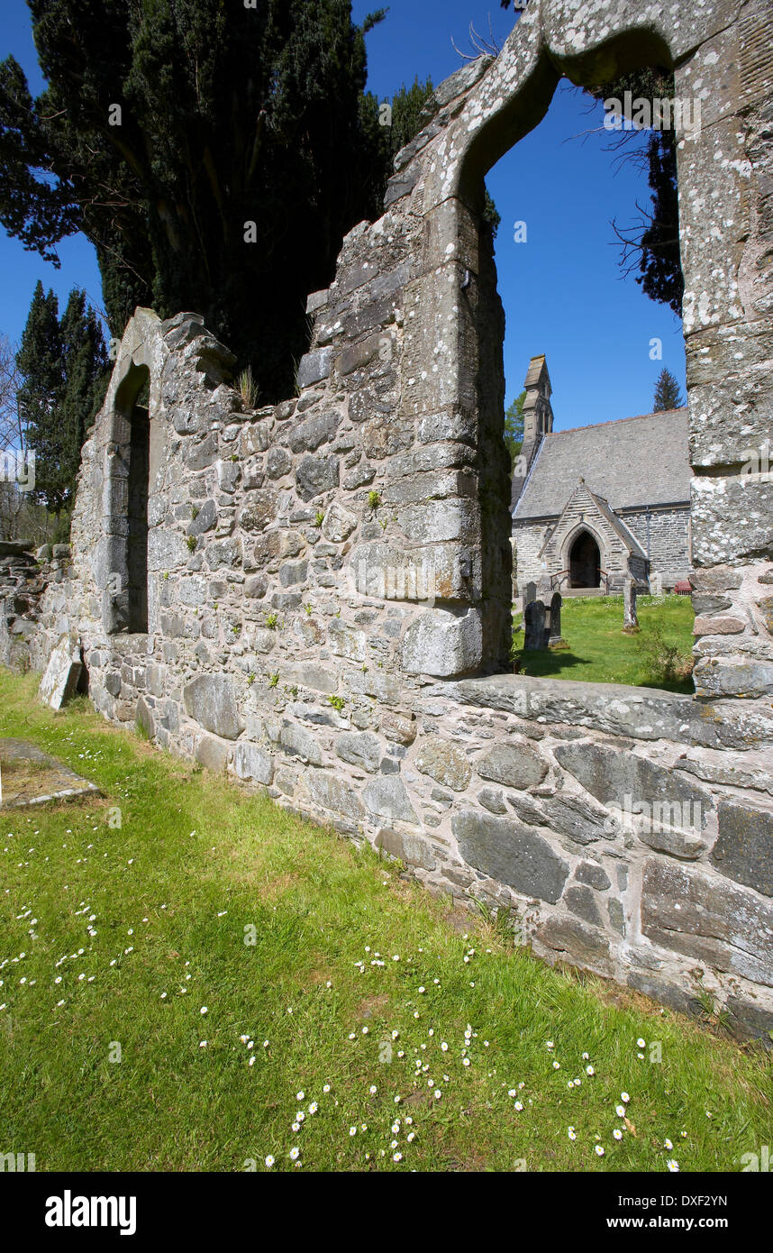 Old church ruins at Balquidder, Perthshire Stock Photo