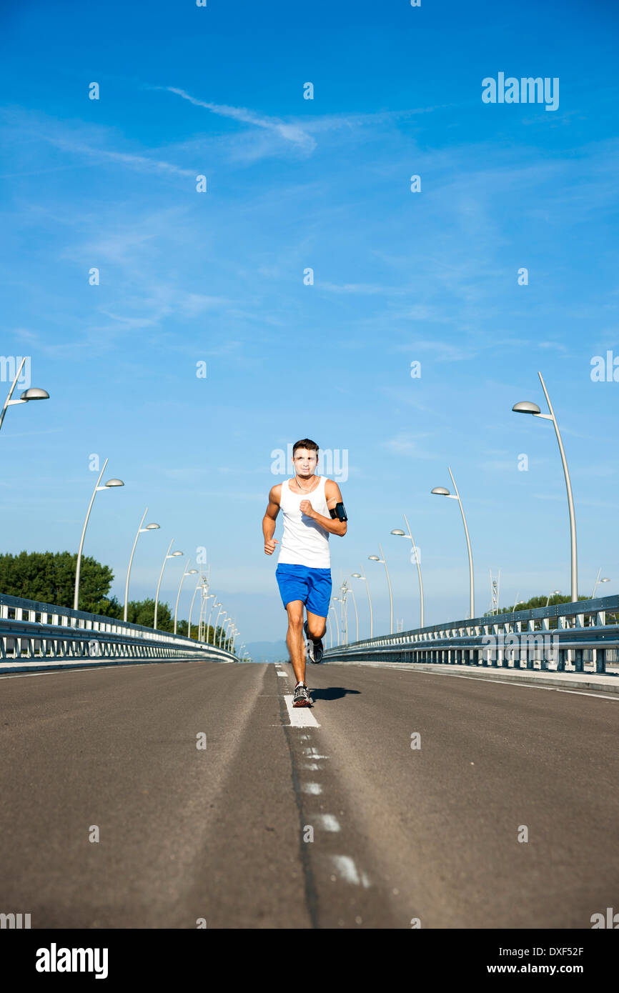 Old man running young hi-res stock photography and images - Alamy