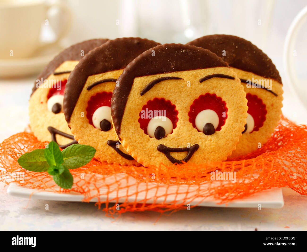 Funny cookies. Recipe available Stock Photo - Alamy