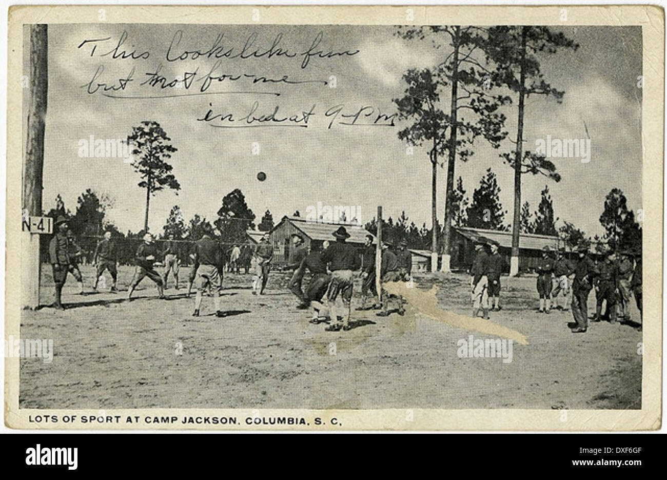 001 LOTS OF SPORT AT CAMP JACKSON, COLUMBIA, S.C Stock Photo