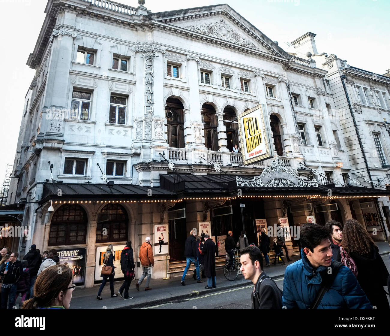The Noel Coward theatre in London Stock Photo - Alamy