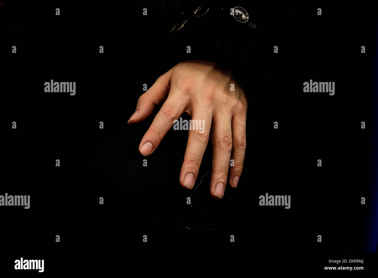 A male hand. Stock Photo