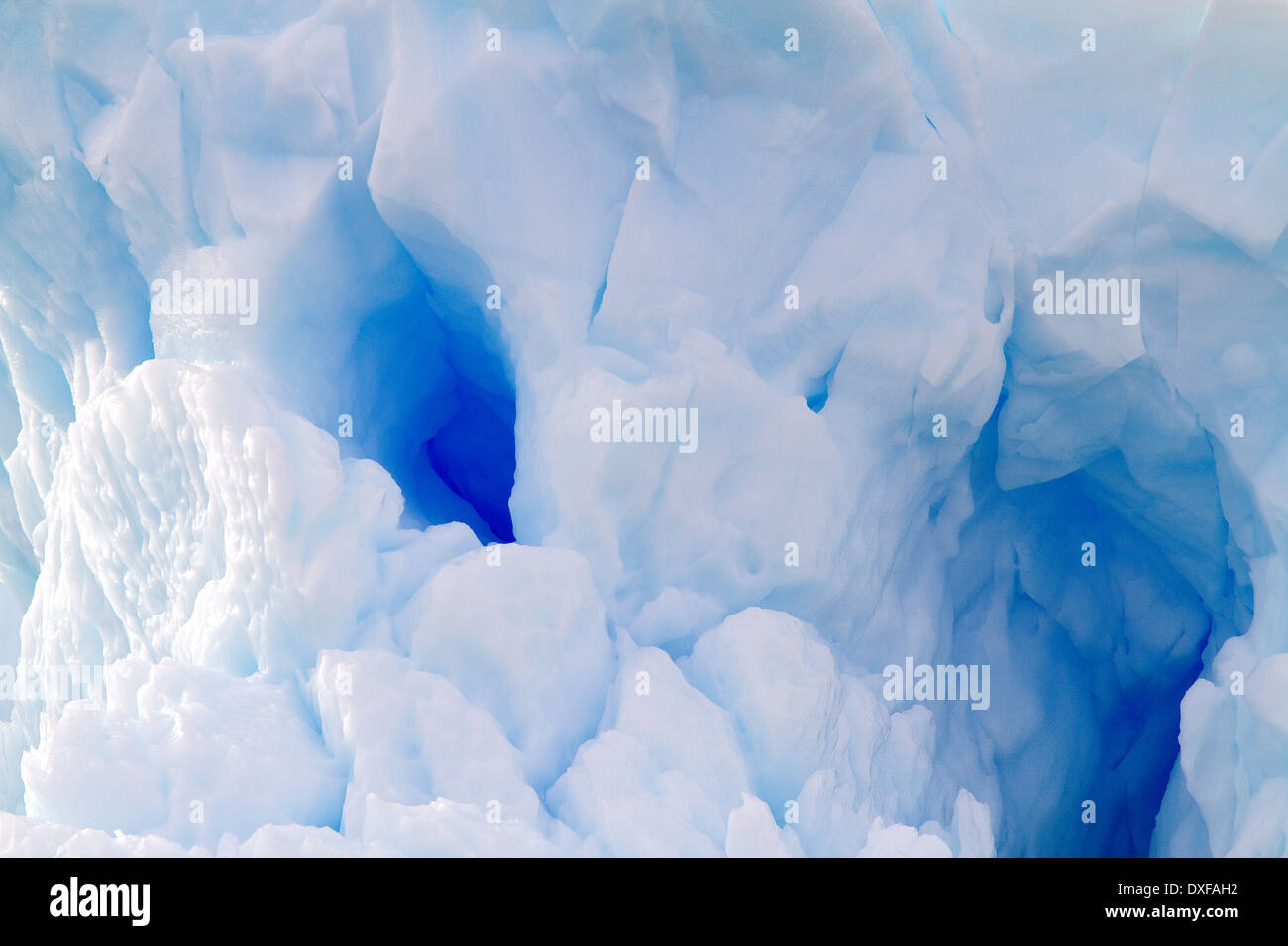 Antarctic blue ice, iceberg, icebergs, ice berg, Antarctica. Stock Photo