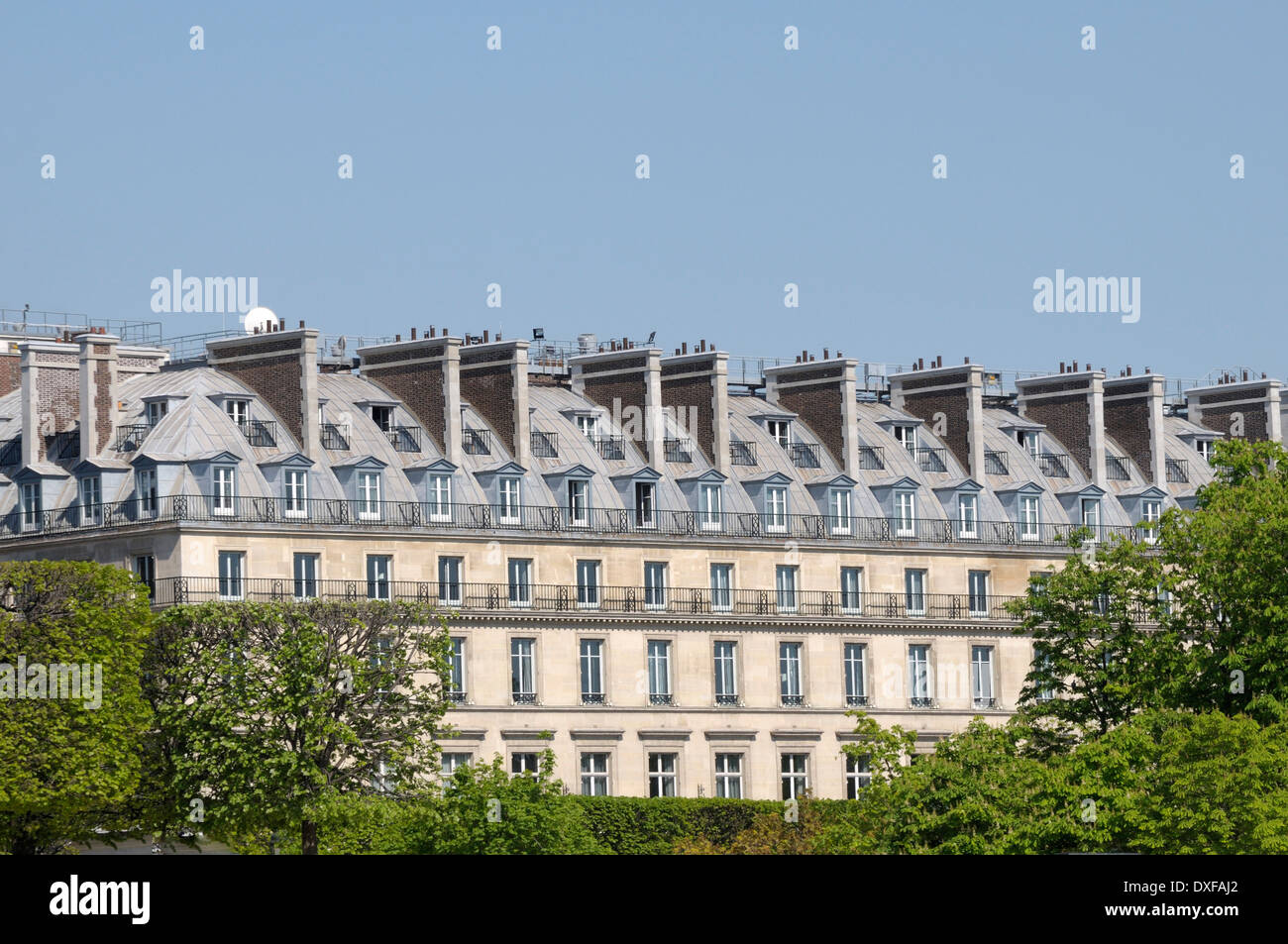 Exterior of Building, Paris, France Stock Photo