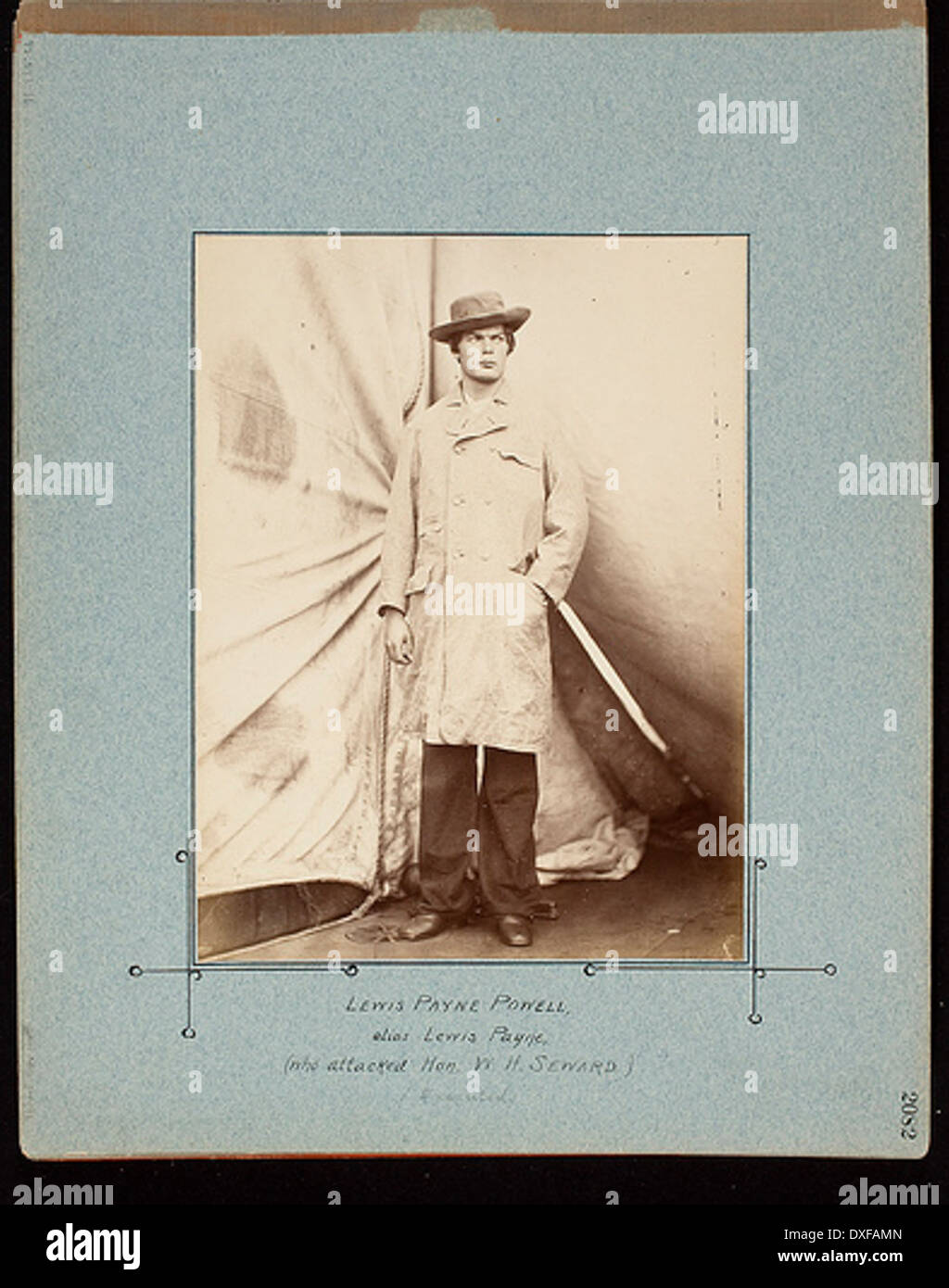 Lewis Payne Powell, alias Lewis Payne, Who Attacked Hon. W.H. Seward Lewis Payne Powell, alias Lewis Payne, Who Attacked Hon. W.H. Seward Stock Photo