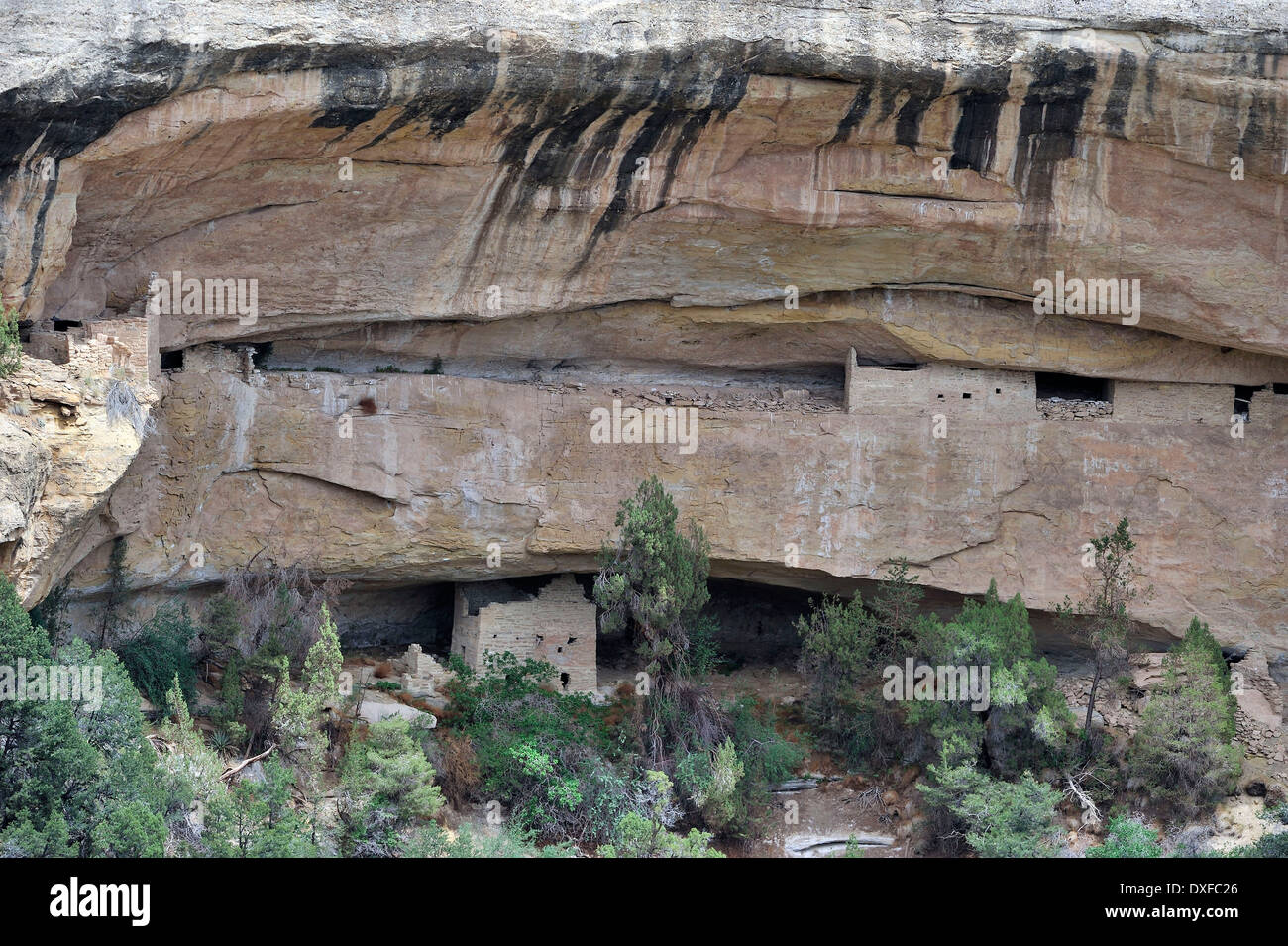 Sunset House, cliff dwelling of the Native American Indians, about 800 years old, Mesa Verde National Park, Colorado, USA Stock Photo