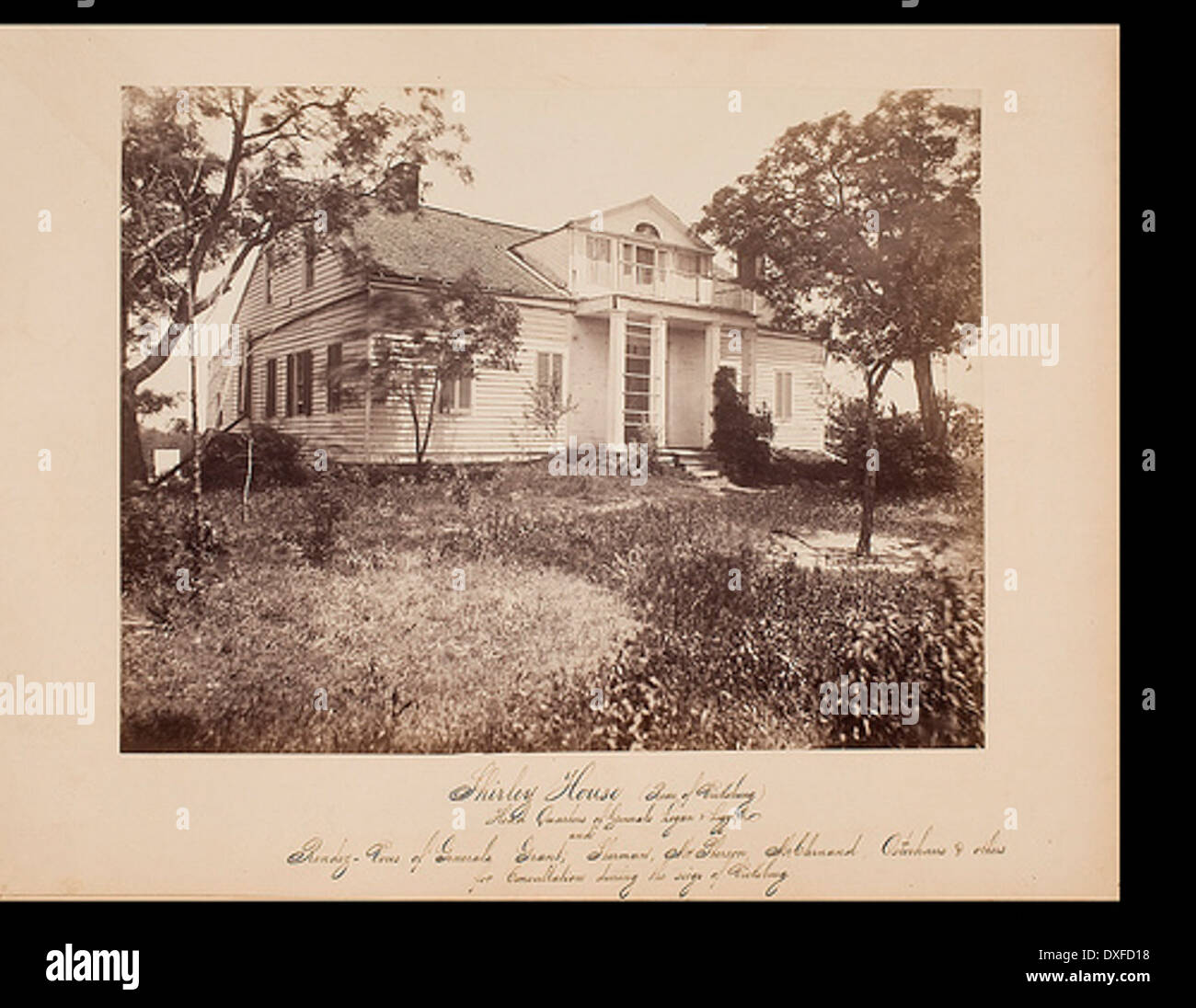 Shirley House, Headquarters of Generals Logan & Leggert Stock Photo
