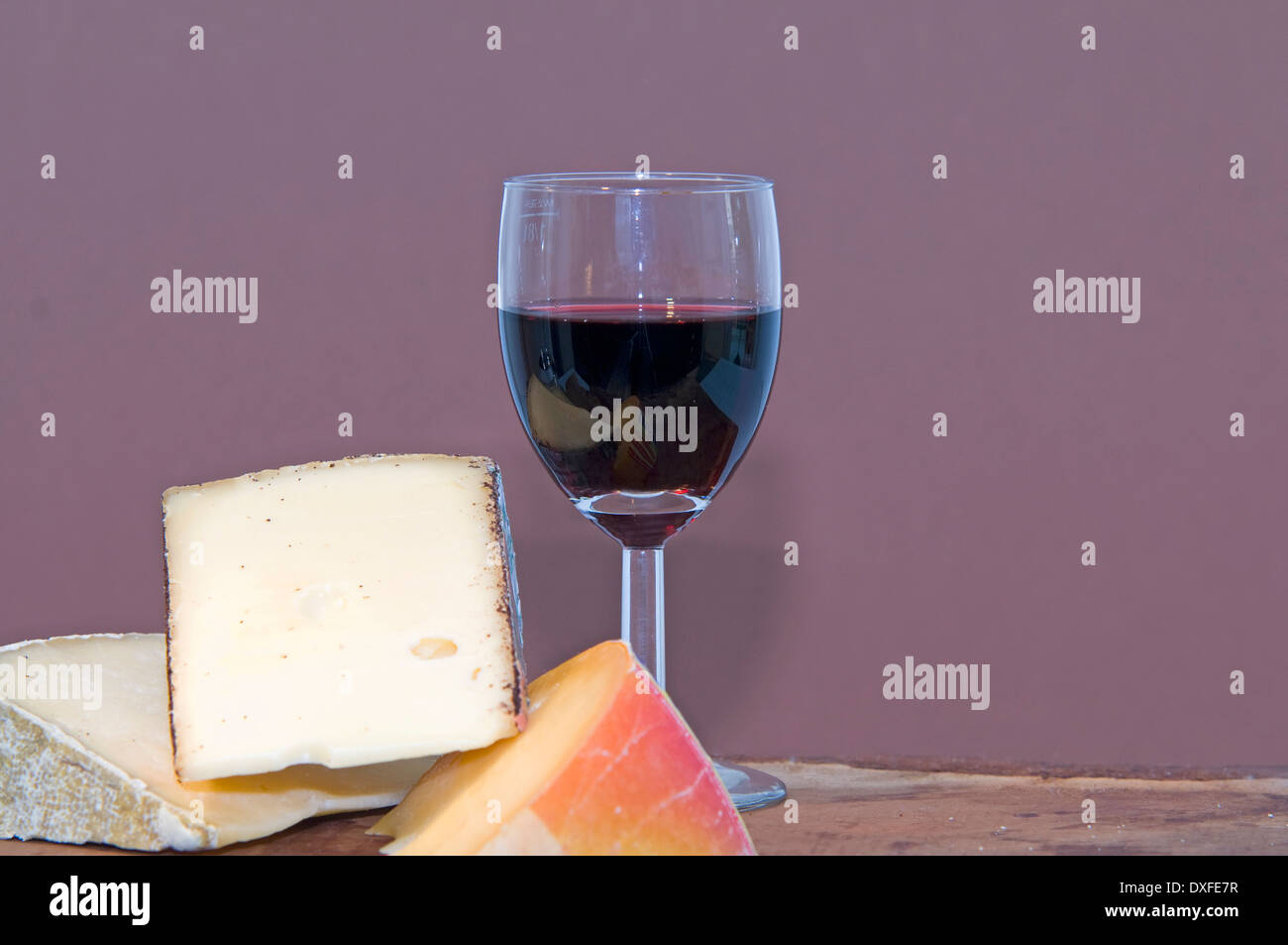 Red wine and cheese Stock Photo Alamy