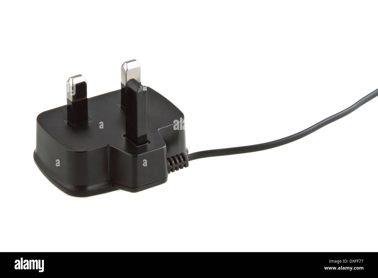 Electric plug isolated on the white Stock Photo