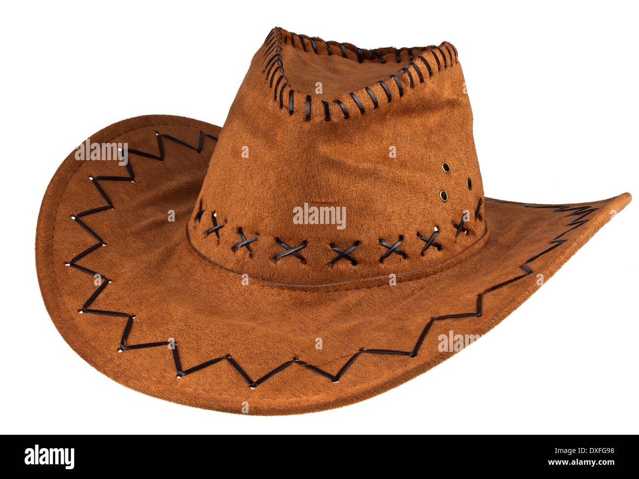 Cowboy hat isolated on the white background Stock Photo