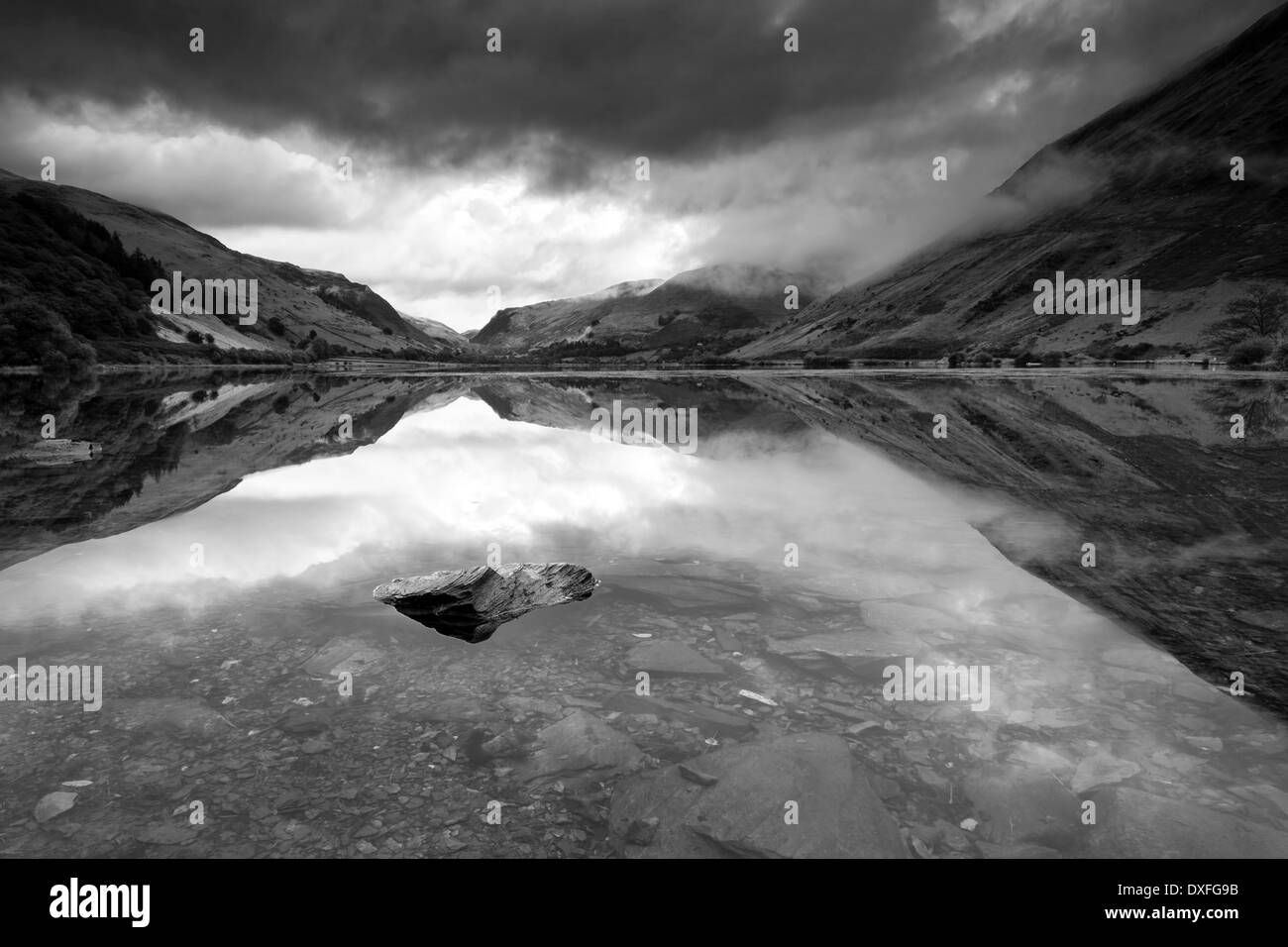 Tal Y Llyn in North Wales near Cadair Idris. Stock Photo