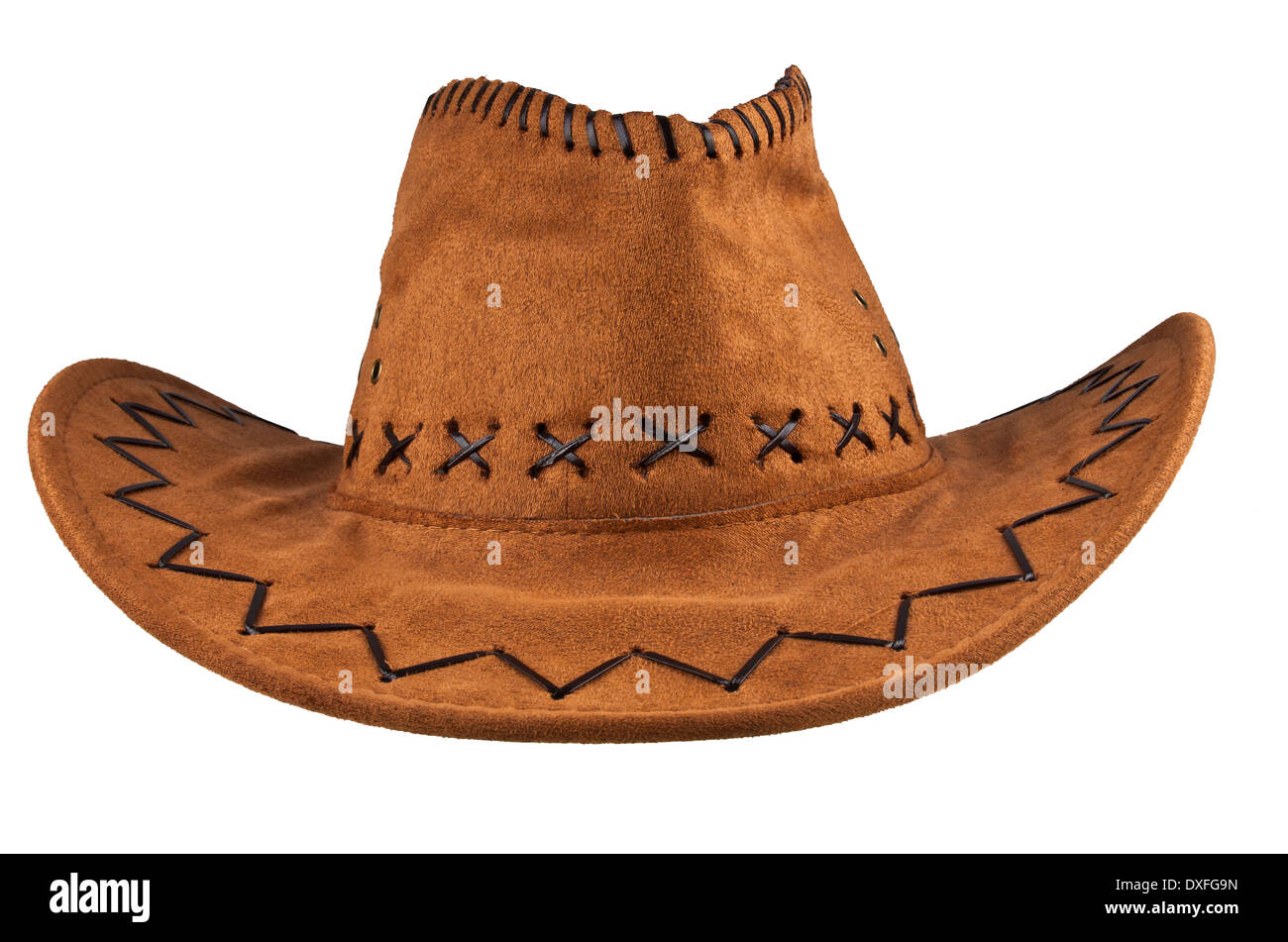Cowboy hat isolated on the white background Stock Photo