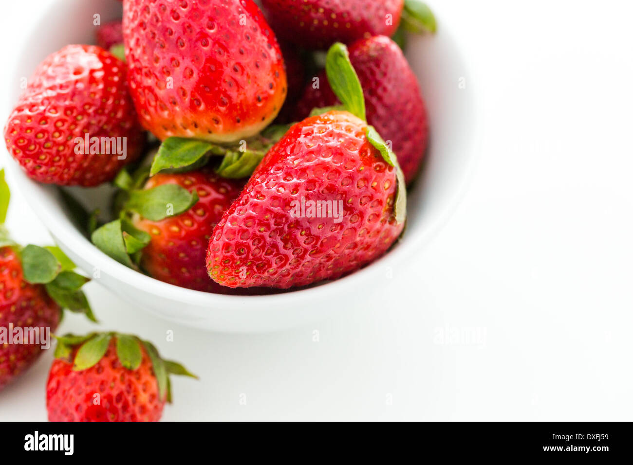 Fresh strawberries from local organic garden Stock Photo - Alamy