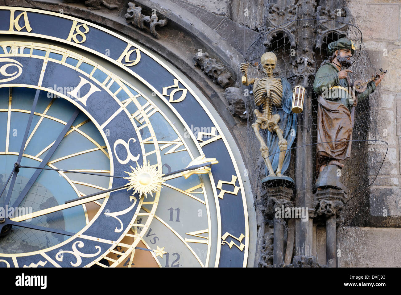 Prague Astronomical Clock, tower of Old Town Hall, Old Town Square, old