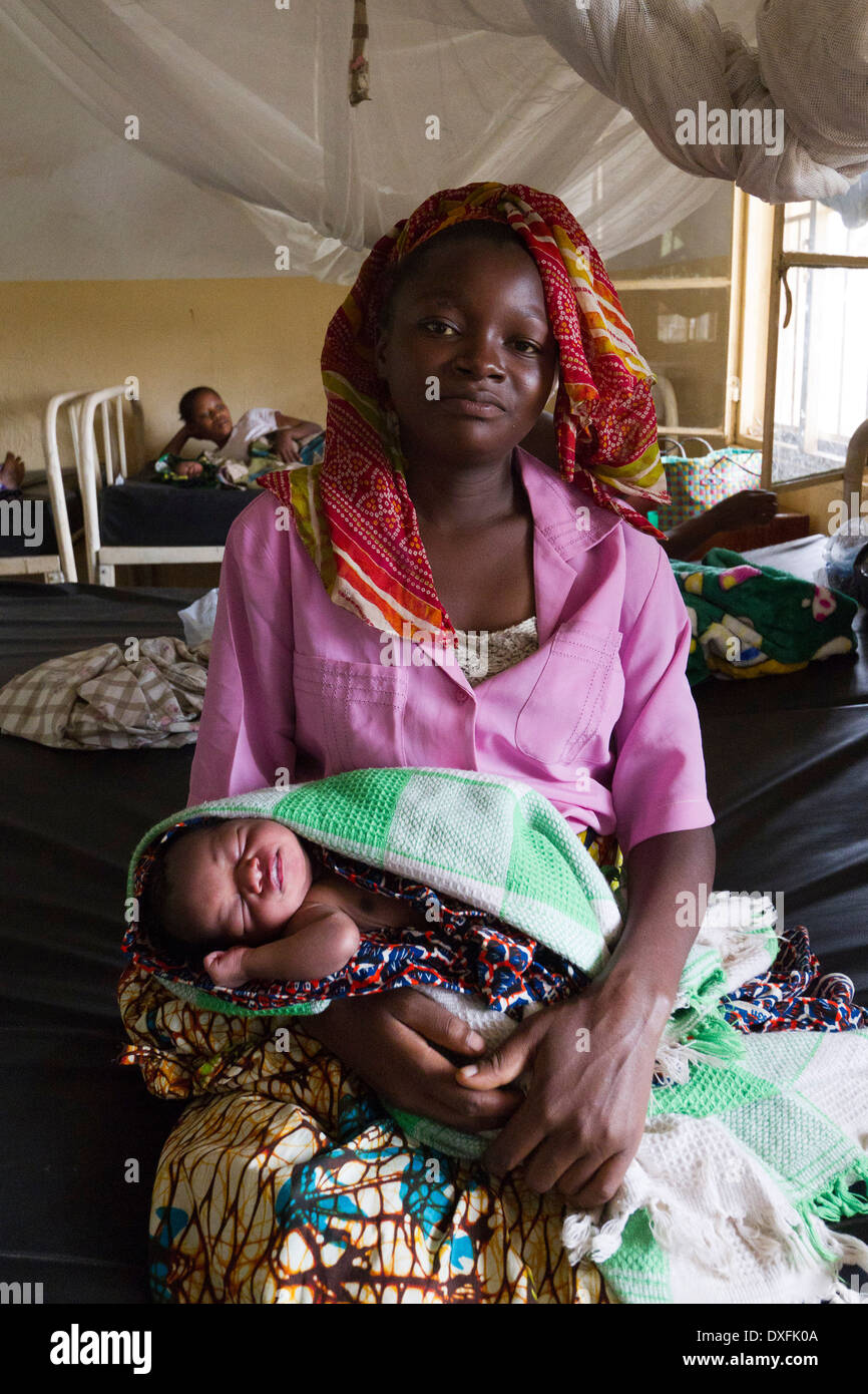 Maternity in Kinyandonyi health center ,Rutshuru,North Kiwu ,DRC,Democratic Republic of Congo. Stock Photo