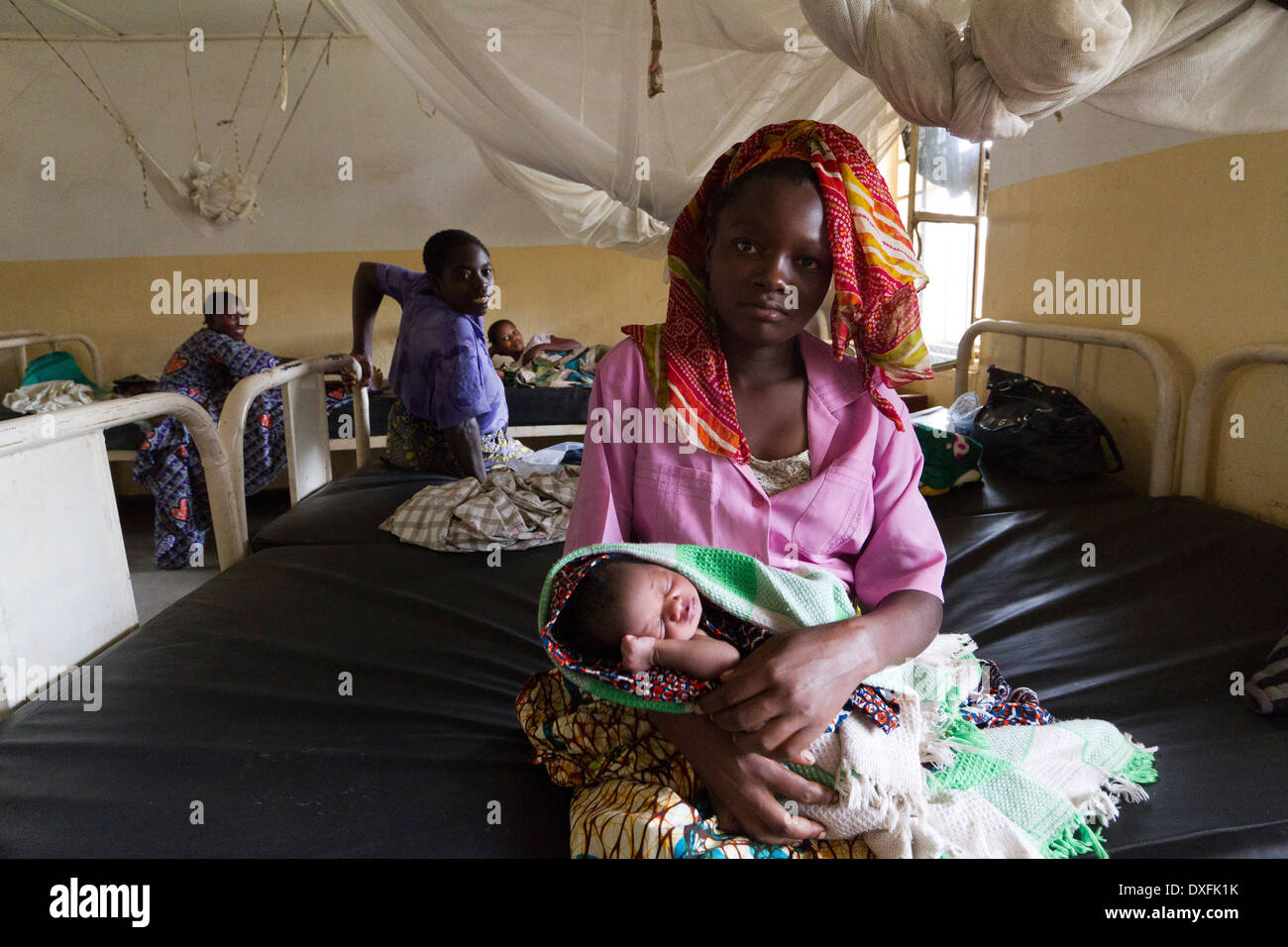 Maternity in Kinyandonyi health center ,Rutshuru,North Kiwu ,DRC,Democratic Republic of Congo. Stock Photo