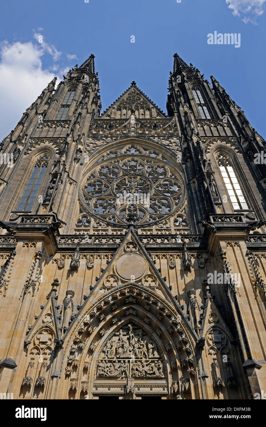 St Vitus cathedral, Prague, Bohemia, Czech Republic Stock Photo