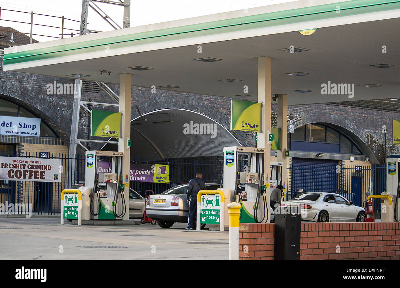 BP petrol station in London Stock Photo