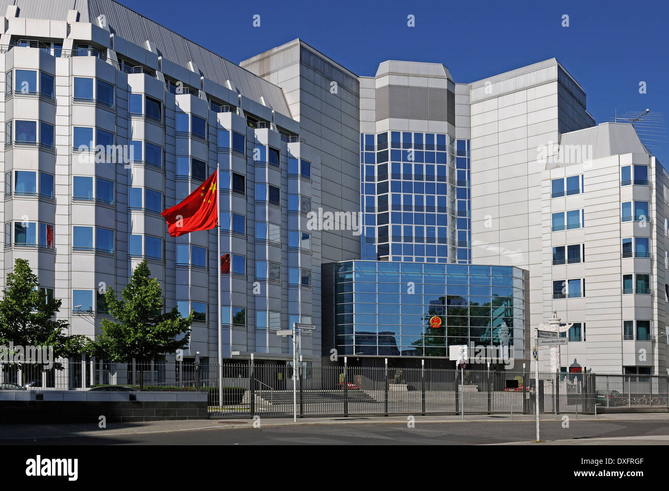 Embassy of the People's Republic of China, Mitte quarter, Berlin, Germany Stock Photo