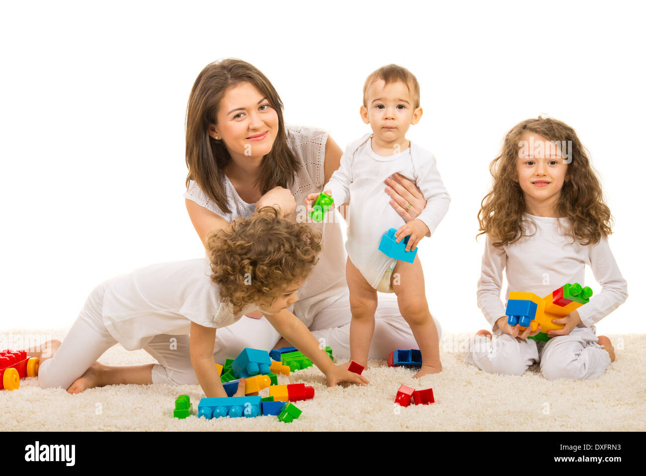 Kids holding hands row happy hi-res stock photography and images - Alamy