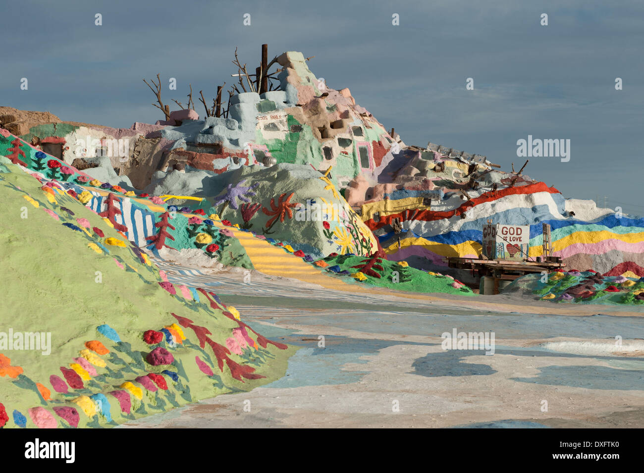 Niland, California, USA. 20th Mar, 2014. Salvation Mountain, a Stock