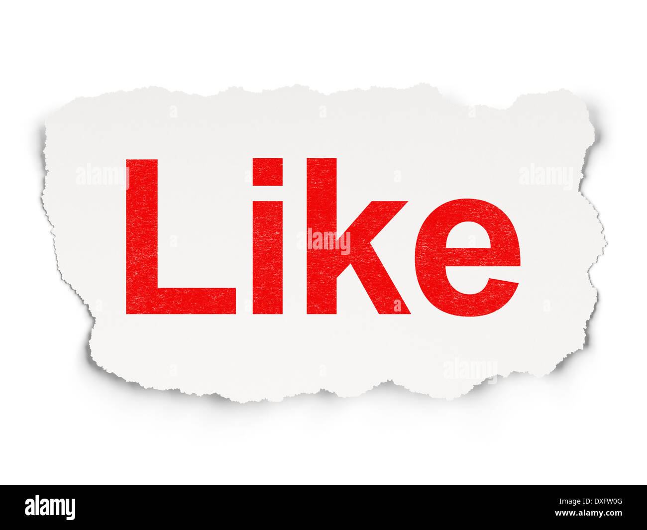 Social media concept: Like on Paper background Stock Photo - Alamy