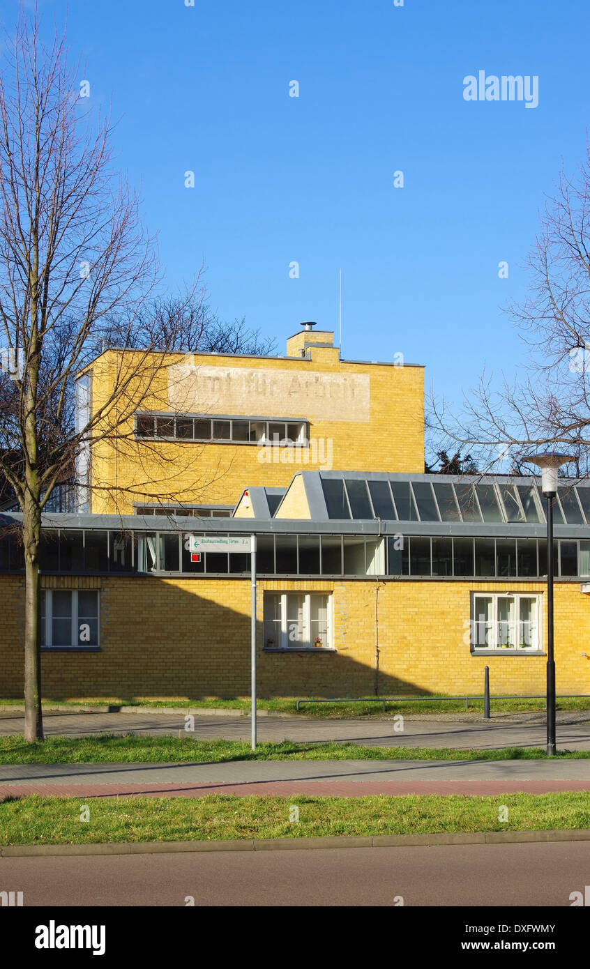 Dessau Hiistorisches Arbeitsamt - Dessau historic job center 02 Stock Photo