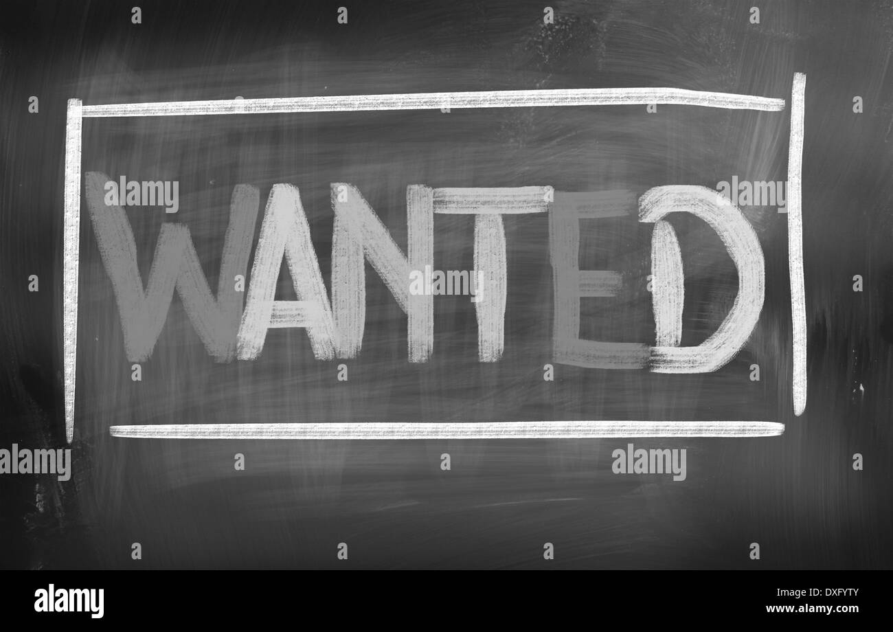 Wanted Concept Stock Photo